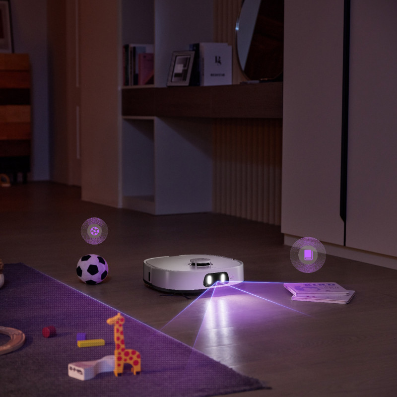 Ρομποτική σκούπα Eureka J15 Ultra, 19.000 Pa, 3 λίτρα, Αυτονομία 150 λεπτών, Lidar + κάμερα RGB, FlexiRazor, Φωνητικός έλεγχος, Λευκό