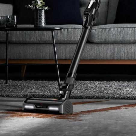 Rowenta X-Force Flex 15.60 RH99F1, 520W, 230AW, 0,9 λίτρα, 32,4V, Αυτονομία 80 λεπτά, Αυτόματη τροφοδοσία, LED, Οθόνη, Flex, Μαύρο/Μπρονζέ