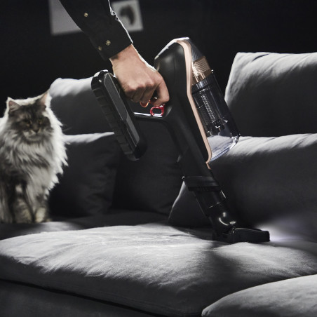 Вертикална прахосмукачка Rowenta X-Force Flex 15.60 RH99F1, 230AW, 32.4V, Автономия 80 мин, Автоматична скорост, LED четка, Черен