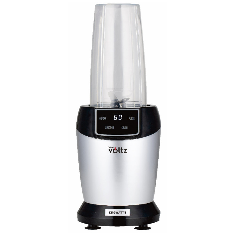 Nutri Blender Oliver Voltz OV51162FS, 1200W, 2 μπολ, 1 λίτρο/800 ml, χωρίς BPA, οθόνη LED, Ασημί