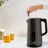 Ηλεκτρικός βραστήρας Tefal KI831E10, 1800W, 1.7 l, 5 επίπεδα θερμοκρασίας, LED, έλεγχος αφής, βάση 360°C, διπλά τοιχώματα, φίλτρο κατά των αλάτων, μαύρο