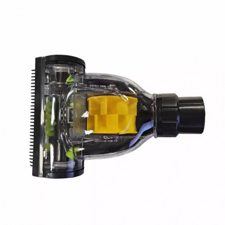 Ανταλλακτική βούρτσα Turbo για ηλεκτρική σκούπα Rosbjerg R51001TB, 17x11 cm, δόντια σιλικόνης, Μαύρο