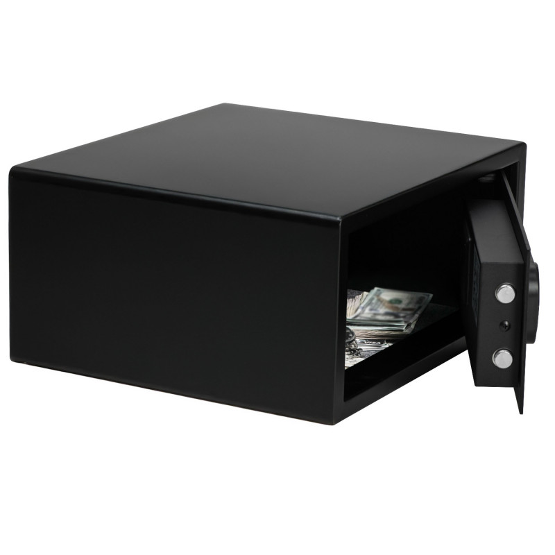 Ηλεκτρονικό χρηματοκιβώτιο Adler AD 1045, 200x420x370 mm, 14 l, Κλείδωμα μετά από 4 λανθασμένες προσπάθειες, Προειδοποίηση χαμηλής μπαταρίας, Μαύρο