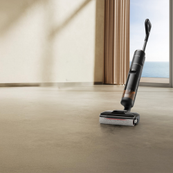 Σκούπα όρθια DREAME H12 Pro HHR25A, 300W, 0.7/0.9 l, 3 λειτουργίες, 35 λεπτά, Wet/Dry, Φωνητικές ειδοποιήσεις, LED, Αυτόματο στέγνωμα σφουγγαρίσματος, Μαύρο/γκρι