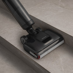 Σκούπα όρθια DREAME H12 Pro HHR25A, 300W, 0.7/0.9 l, 3 λειτουργίες, 35 λεπτά, Wet/Dry, Φωνητικές ειδοποιήσεις, LED, Αυτόματο στέγνωμα σφουγγαρίσματος, Μαύρο/γκρι