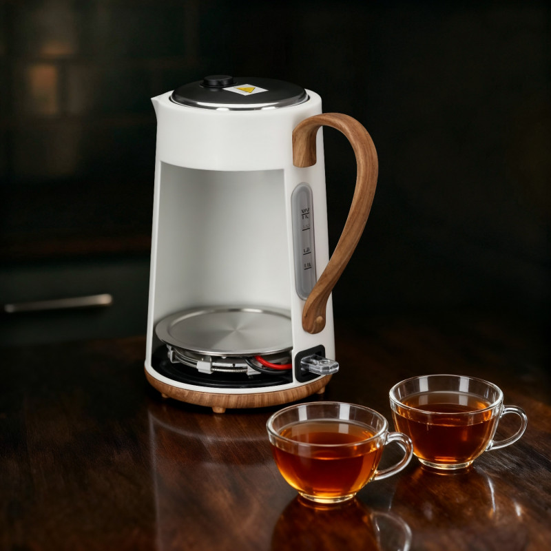 Ηλεκτρικός βραστήρας Adler AD 1352, 2200W, 1.7 l, STRIX, Περιστρεφόμενη βάση, Αυτόματη απενεργοποίηση, Λευκό