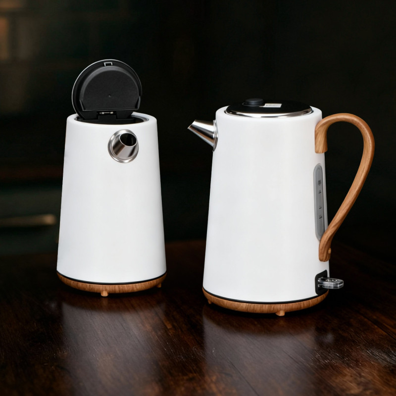 Ηλεκτρικός βραστήρας Adler AD 1352, 2200W, 1.7 l, STRIX, Περιστρεφόμενη βάση, Αυτόματη απενεργοποίηση, Λευκό