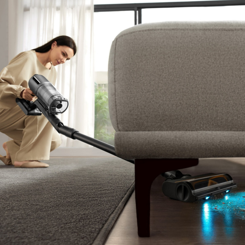 Ηλεκτρική σκούπα μπαταρίας Dreame Z30 AquaCycle VZV77B, 855W, 310AW, 150000 rpm, 3 στάδια, 0.32/0.4/0.6 l, 90 λεπτά, HEPA H14, LED, Brushless motor, Μαύρο