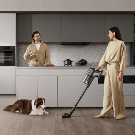 Ηλεκτρική σκούπα μπαταρίας Dreame Z30 AquaCycle VZV77B, 855W, 310AW, 150000 rpm, 3 στάδια, 0.32/0.4/0.6 l, 90 λεπτά, HEPA H14, LED, Brushless motor, Μαύρο