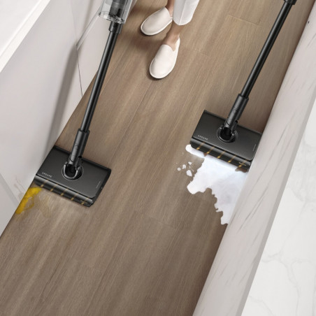 Ηλεκτρική σκούπα μπαταρίας Dreame Z30 AquaCycle VZV77B, 855W, 310AW, 150000 rpm, 3 στάδια, 0.32/0.4/0.6 l, 90 λεπτά, HEPA H14, LED, Brushless motor, Μαύρο