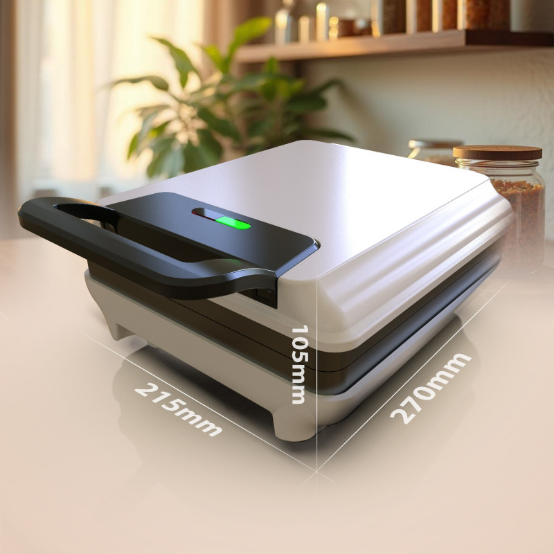 Mesko MS 3091, 1800W, Αντικολλητική επίστρωση, 2 πιάτα, Αντιολισθητικά πόδια, Λευκό