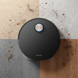 Ρομποτική ηλεκτρική σκούπα Dreame X50 Ultra RLX85CE-6-BK, 20000 Pa, ανίχνευση εμποδίων AI, πλοήγηση 360°, φωνητικός έλεγχος, αποστείρωση UV, μαύρο/χρυσό
