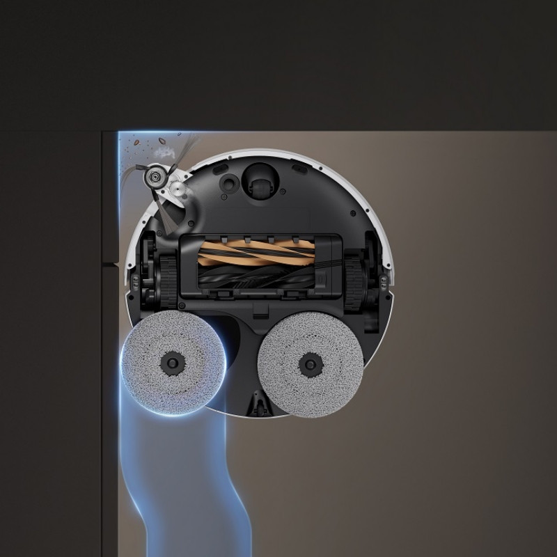 Ρομποτική ηλεκτρική σκούπα Dreame X50 Ultra RLX85CE-6-BK, 20000 Pa, ανίχνευση εμποδίων AI, πλοήγηση 360°, φωνητικός έλεγχος, αποστείρωση UV, μαύρο/χρυσό