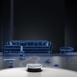 Ρομποτική ηλεκτρική σκούπα Dreame X50 Ultra RLX85CE-6-BK, 20000 Pa, ανίχνευση εμποδίων AI, πλοήγηση 360°, φωνητικός έλεγχος, αποστείρωση UV, μαύρο/χρυσό