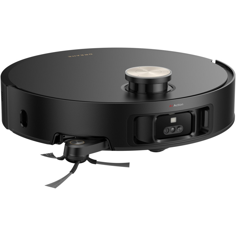 Ρομποτική ηλεκτρική σκούπα Dreame X50 Ultra RLX85CE-6-BK, 20000 Pa, ανίχνευση εμποδίων AI, πλοήγηση 360°, φωνητικός έλεγχος, αποστείρωση UV, μαύρο/χρυσό