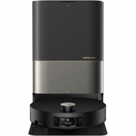 Ρομποτική ηλεκτρική σκούπα Dreame X50 Ultra RLX85CE-6-BK, 20000 Pa, ανίχνευση εμποδίων AI, πλοήγηση 360°, φωνητικός έλεγχος, αποστείρωση UV, μαύρο/χρυσό