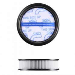 Κάθετη σκούπα 2 σε 1 Eureka NEC520, 200 W, 0,5 λίτρα, Αυτονομία 50 λεπτών, Βούρτσα turbo, Ρύθμιση ισχύος, Πλενόμενο φίλτρο HEPA, Μαύρο