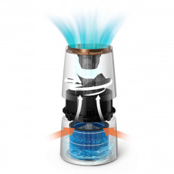 Υγραντήρας Philips HU3918/10, Έως 45 m2, 300 ml/h, 3 l, 3 στάδια, Nanocloud, οθόνη LED, νυχτερινή λειτουργία, Μαύρο