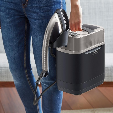 Σίδερο ατμού Tefal Ixeo Power QT2028F0, 2170W, 1.1 l, 100g/min, σύστημα κατά της αφαλάτωσης, αυτόματη απενεργοποίηση, μαύρο