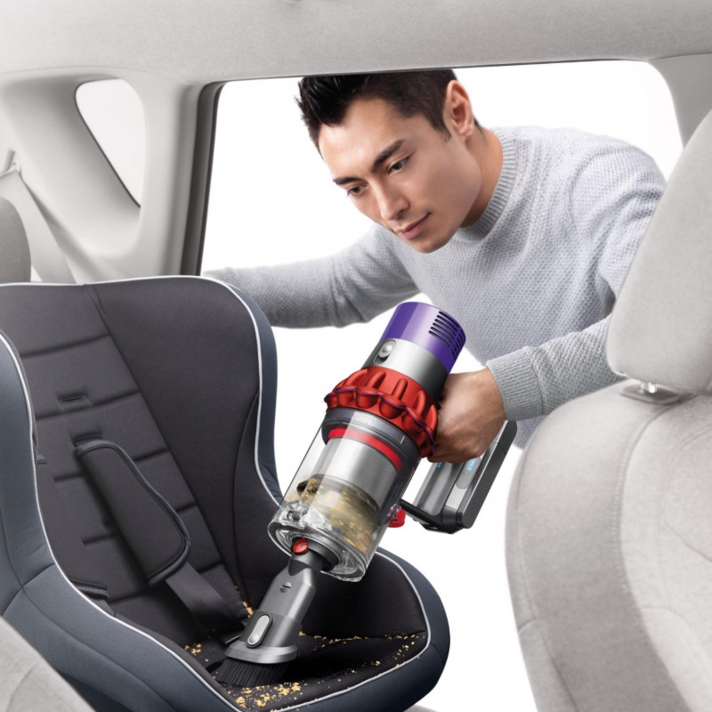 Ηλεκτρική σκούπα όρθιας τοποθέτησης Dyson V10 Origin 394464-01, 525W, 151AW, 0.76l, 125000 rpm, 60 λεπτά, 3 λειτουργίες, Motorbar clear, Nickel/blackened