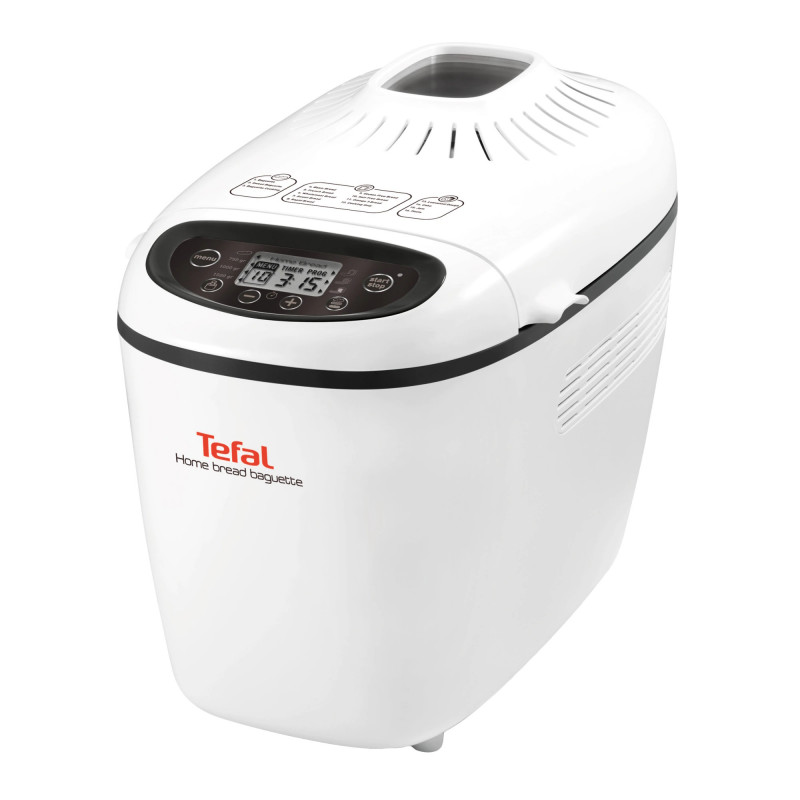 Home Bread Baguette Tefal PF610138, 1600 W, 750/1000/1500 g, 2 αναδευτήρες, 16 προγράμματα, Λευκό