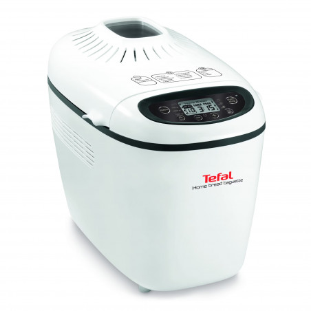 Home Bread Baguette Tefal PF610138, 1600 W, 750/1000/1500 g, 2 αναδευτήρες, 16 προγράμματα, Λευκό