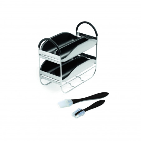 Home Bread Baguette Tefal PF610138, 1600 W, 750/1000/1500 g, 2 αναδευτήρες, 16 προγράμματα, Λευκό