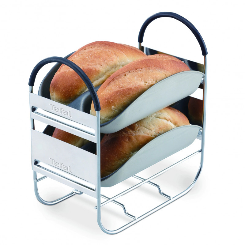 Home Bread Baguette Tefal PF610138, 1600 W, 750/1000/1500 g, 2 αναδευτήρες, 16 προγράμματα, Λευκό