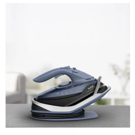 Σίδερο αναβάθμισης Tefal Reemove FV6675E0, 2600 W, 250 ml, Κεραμική πλάκα, Σύστημα προστασίας κατά της στάγδην, Αυτόματη απενεργοποίηση, Μπλε