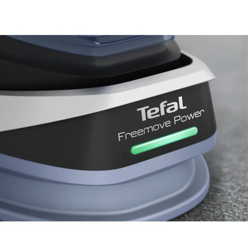 Σίδερο αναβάθμισης Tefal Reemove FV6675E0, 2600 W, 250 ml, Κεραμική πλάκα, Σύστημα προστασίας κατά της στάγδην, Αυτόματη απενεργοποίηση, Μπλε
