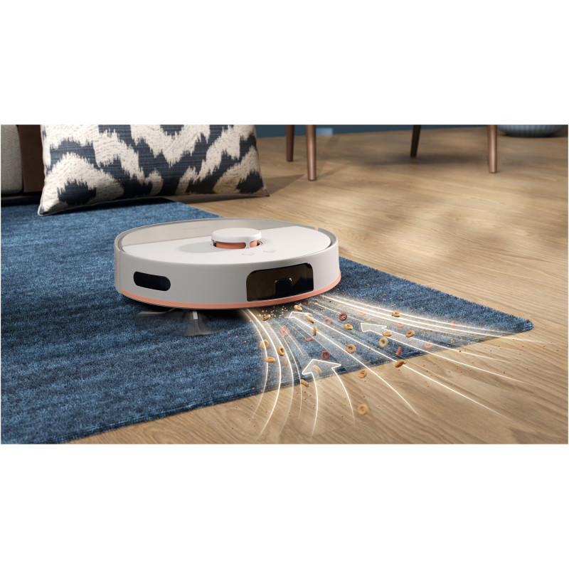 Ηλεκτρική σκούπα και σφουγγαρίστρα ρομπότ Philips XU5100/2, 4800 mAh, 10000 Pa, WiFi, πλοήγηση LDS, EPA 10, Στεγνός / υγρός καθαρισμός, Μπεζ