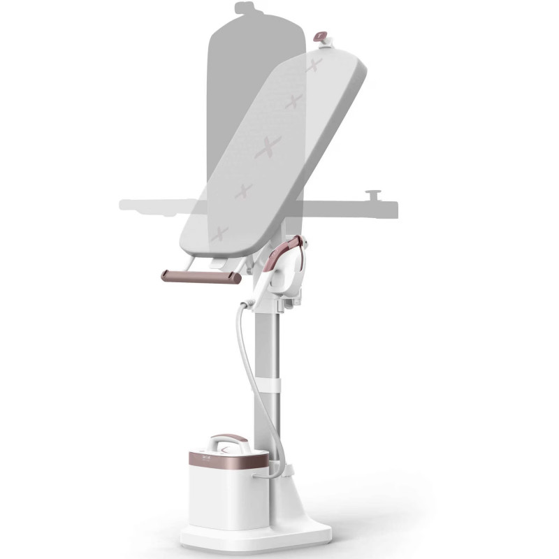 Σίδερο ατμού Tefal Ixeo Vision QT1811E0, 2170W, 3 επίπεδα ισχύος, 1,2 l, 200 g/min, LED οπίσθιος φωτισμός, Ανανέωση και απολύμανση, Αυτόματη απενεργοποίηση, Λευκό