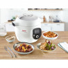 Πολυμάγειρας Tefal CY851130 Cook4me, 1600 W, 6 L, 6 λειτουργίες μαγειρέματος, έναρξη με καθυστέρηση, εξοικονόμηση θερμότητας, Λευκό