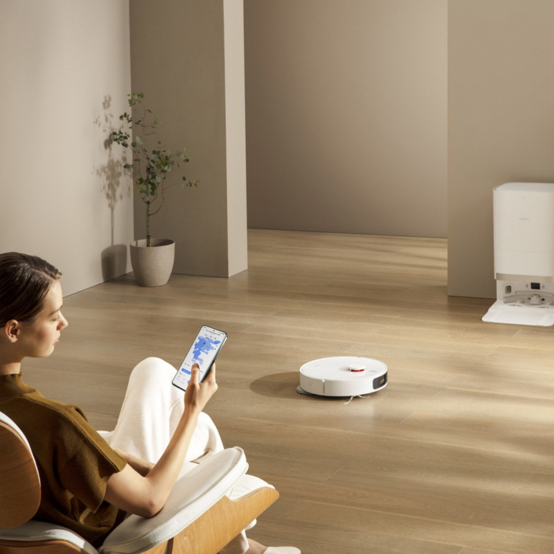 Xiaomi X20+ ρομποτική ηλεκτρική σκούπα, 6000 Pa, 140 λεπτά, 0,35/4 l, Λειτουργία σφουγγαρίσματος, Σταθμός αυτοκαθαρισμού, Πλοήγηση LDS, Αποφυγή αντικειμένων, Εφαρμογή για κινητά, Λευκό