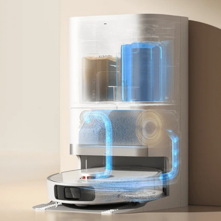 Xiaomi X20+ ρομποτική ηλεκτρική σκούπα, 6000 Pa, 140 λεπτά, 0,35/4 l, Λειτουργία σφουγγαρίσματος, Σταθμός αυτοκαθαρισμού, Πλοήγηση LDS, Αποφυγή αντικειμένων, Εφαρμογή για κινητά, Λευκό