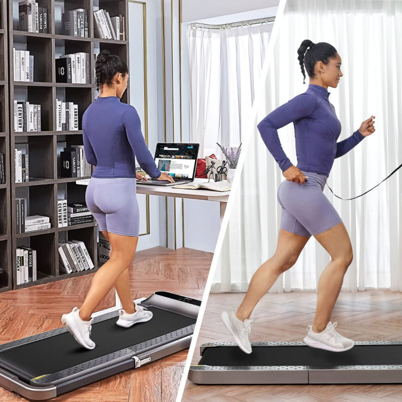 Διάδρομος Xiaomi KingSmith WalkingPad R2B TRR2FB, 918W, Έως 110 kg, 0,5/12 km/h, 3 λειτουργίες, LED, Πτυσσόμενο, Μαύρο/γκρι