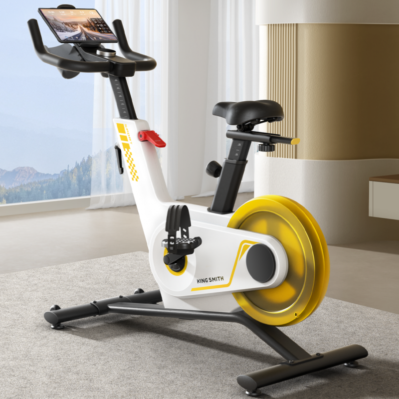 Xiaomi KingSmith PB08S Spinning bike, Σφόνδυλος 8 kg, Μαγνητική αντίσταση, 40 μοίρες, Μέχρι 100 κιλά, LED, Θερμίδες, Απόσταση, Εφαρμογή για κινητά, Λευκό