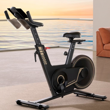 Xiaomi KingSmith PB08S Spinning bike, Σφόνδυλος 8 kg, Μαγνητική αντίσταση, 40 μοίρες, Μέχρι 100 κιλά, LED, Θερμίδες, Απόσταση, Εφαρμογή για κινητά, Μαύρο