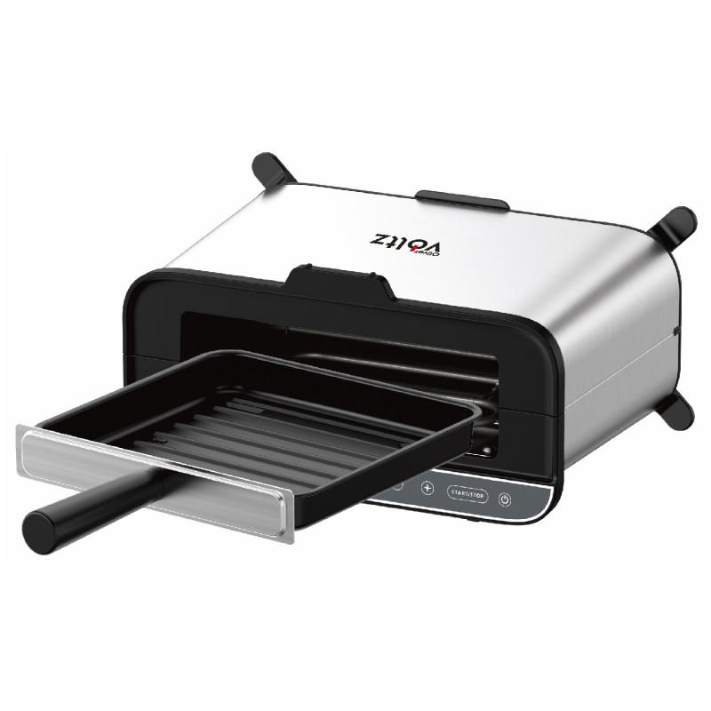 Πολυλειτουργική συσκευή μαγειρέματος 4 σε 1 Oliver Voltz OV51015R, 1700W, 240x225 mm, Προστασία από υπερθέρμανση, Ανοξείδωτο/Μαύρο