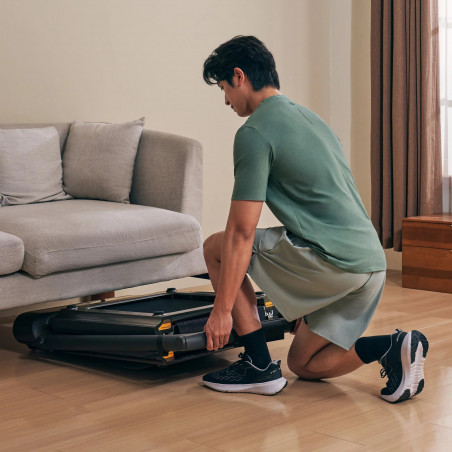 Υβριδικός διάδρομος Xiaomi KingSmith WalkingPad R3, 735W, 1 hp, Έως 120 kg, 0,5-12 km/h, Ενσωματωμένη οθόνη, Εφαρμογή για κινητά, Πτυσσόμενο, Μαύρο/γκρι