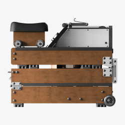 Xiaomi KingSmith WM10 κωπηλατικό μηχάνημα με νερό και μαγνητική αντίσταση, 500N, ράγα 117 cm, 5/32 μοίρες, 15/25 l, πτυσσόμενο, μαύρο/καφέ