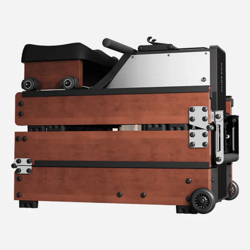 Xiaomi KingSmith WM10 κωπηλατικό μηχάνημα με νερό και μαγνητική αντίσταση, 500N, ράγα 117 cm, 5/32 μοίρες, 15/25 l, πτυσσόμενο, μαύρο/καφέ