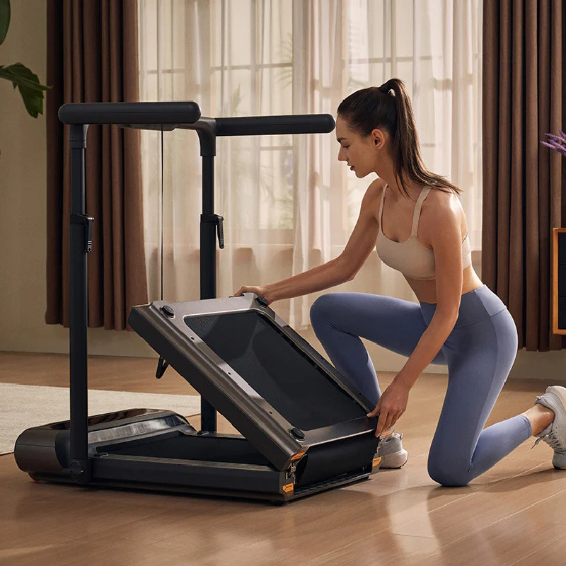 Διάδρομος Xiaomi KingSmith WalkingPad R3 Hybrid+, 746W, 1 hp, Έως 120 kg, 1-12 km/h, Ενσωματωμένη οθόνη, Εφαρμογή για κινητά, Πτυσσόμενο, Μαύρο/γκρι