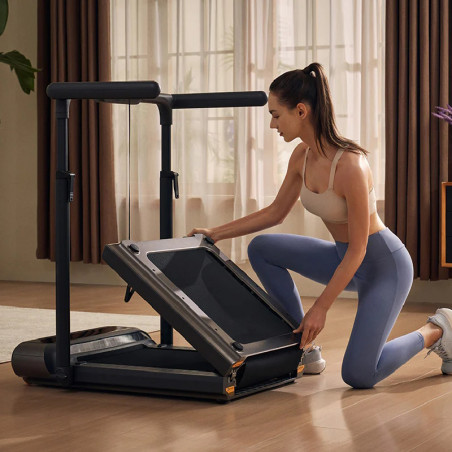 Διάδρομος Xiaomi KingSmith WalkingPad R3 Hybrid+, 746W, 1 hp, Έως 120 kg, 1-12 km/h, Ενσωματωμένη οθόνη, Εφαρμογή για κινητά, Πτυσσόμενο, Μαύρο/γκρι