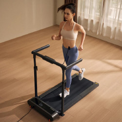 Διάδρομος Xiaomi KingSmith WalkingPad R3 Hybrid+, 746W, 1 hp, Έως 120 kg, 1-12 km/h, Ενσωματωμένη οθόνη, Εφαρμογή για κινητά, Πτυσσόμενο, Μαύρο/γκρι