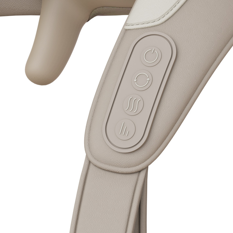 Xiaomi KingSmith MSK1A μασάζ λαιμού και πλάτης, 3 στάδια, 2 ταχύτητες, κεφαλή μασάζ 5D, Θέρμανση, Ασύρματο, Μπεζ