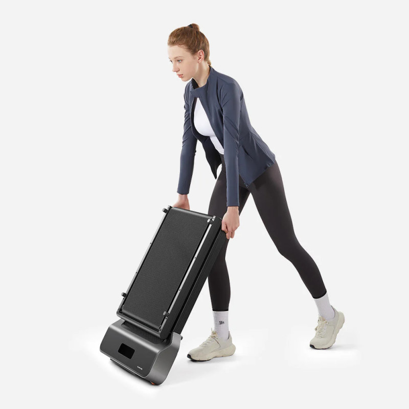 Διάδρομος Xiaomi KingSmith WalkingPad Z1, 550W, 0,75 hp, Έως 110 kg, 0-6 km/h, Ενσωματωμένη οθόνη, Εφαρμογή για κινητά, Πτυσσόμενο, Γκρι