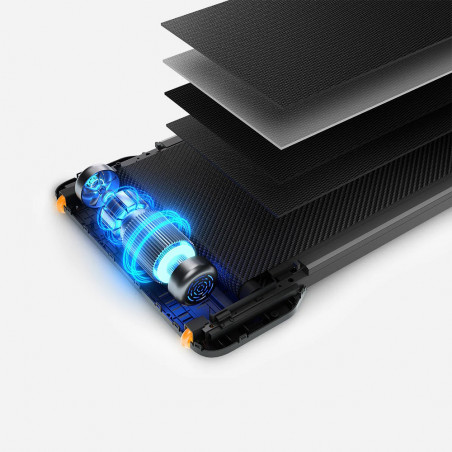 Διάδρομος Xiaomi KingSmith WalkingPad Z1, 550W, 0,75 hp, Έως 110 kg, 0-6 km/h, Ενσωματωμένη οθόνη, Εφαρμογή για κινητά, Πτυσσόμενο, Γκρι