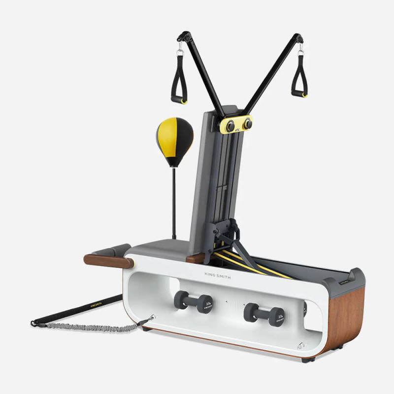 Πολυλειτουργικό Xiaomi KingSmith FBB1C, 2 μοίρες κλίσης, Ολόκληρο το σώμα, Πτυσσόμενο, 15 αξεσουάρ, Λευκό/καφέ