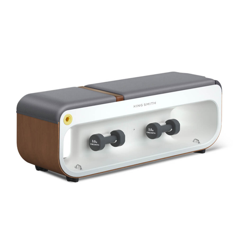 Πολυλειτουργικό Xiaomi KingSmith FBB1C, 2 μοίρες κλίσης, Ολόκληρο το σώμα, Πτυσσόμενο, 15 αξεσουάρ, Λευκό/καφέ